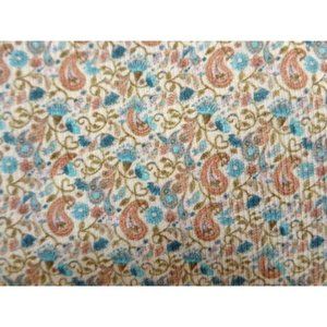 SOLOIO ~MENS SILK DRESS SHIRT SUIT TIE ~ TURQUOISE PINK CREAM ~ XL TALL LONG 62"